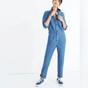Madewell Denim Coverall Jumpsuit Size Small